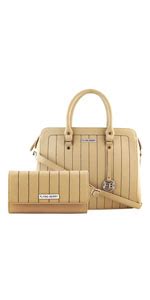 FLYING BERRY Womens Satchels bags Combo (BEIGE) : Amazon.in: Fashion