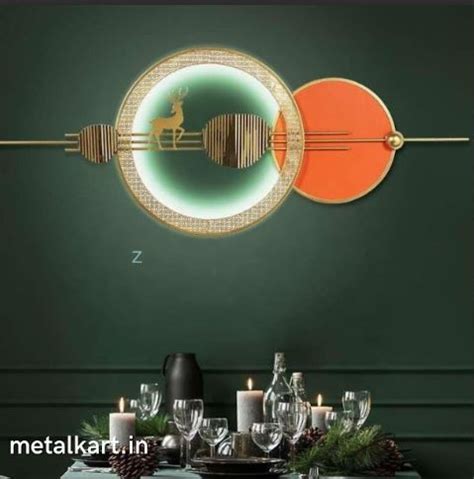 Metalkart Special The Deer at the Crossroads Wall Art (60 x 24.5 Inches ...