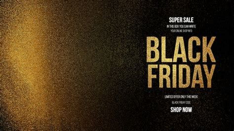 Black friday sale with golden background | Free PSD