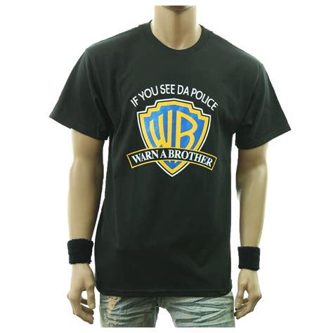 If You See Da Police Warn a Brother Mens Humor Graphic T-shirt - Etsy ...
