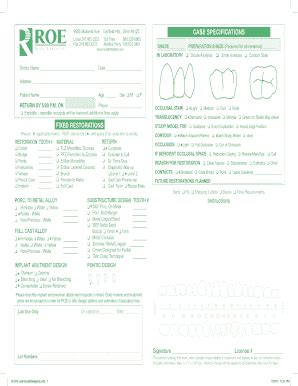 Fillable Online Roe - Restorations forms - 504 Fax Email Print - pdfFiller