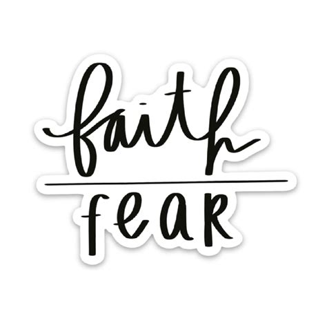 Buy Faith over fear sticker | Christian stickers | Bible verse ...