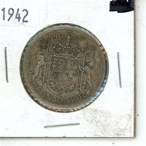 1942 canadian 50 cent coin - Schmalz Auctions