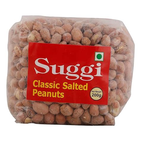 Suggi Classic Peanuts - Salted, 200g : Amazon.in: Grocery & Gourmet Foods