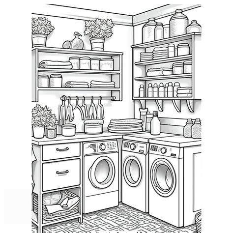Coloring Picture Kitchen 的图像结果
