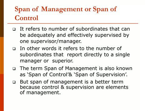 Span of control | PPT