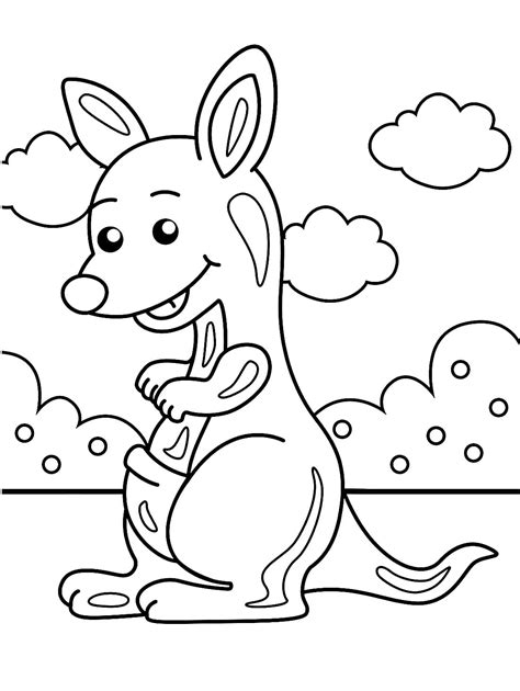 Kangaroo Coloring Pages