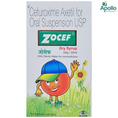 Zocef 24 gm Syrup 30 ml Price, Uses, Side Effects, Composition - Apollo ...