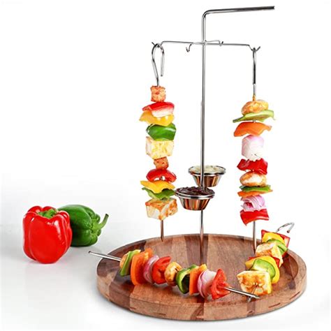 Urban Snackers Barbecue and Kebab Stand with Hanging Kebab 4 Skewers ...