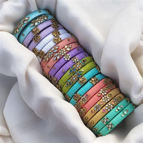 Silk thread bangles