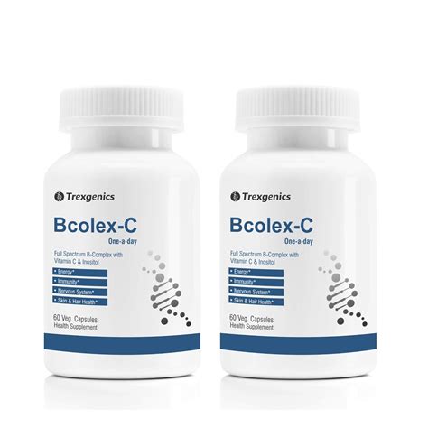 Trexgenics Bcolex-C One-a-day Complete B-Complex with B12 -Vit.C ...