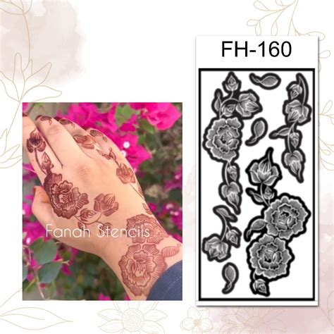 Fanah Henna Stencil FH-160 – Fanahstencils