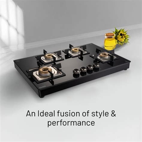 4 Burner Free Standing Glass Hob - Buy Glen Gas Hob with Auto Ignition