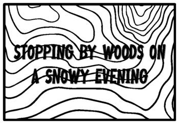 STOPPING BY WOODS ON A SNOWY EVENING, Grade 3 Literature Coloring Pages ...