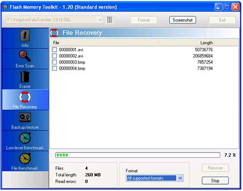 Flash Memory Format Tool 的图像结果
