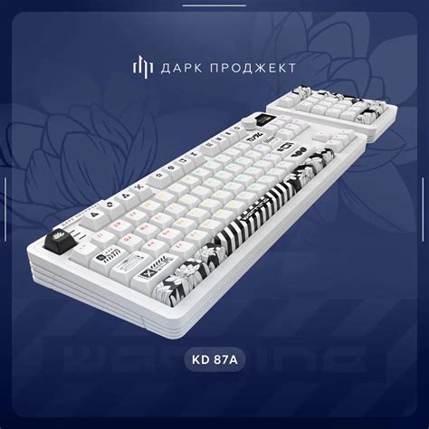 Игровая клавиатура Dark Project KD87A White g3ms Moonstone switch ...