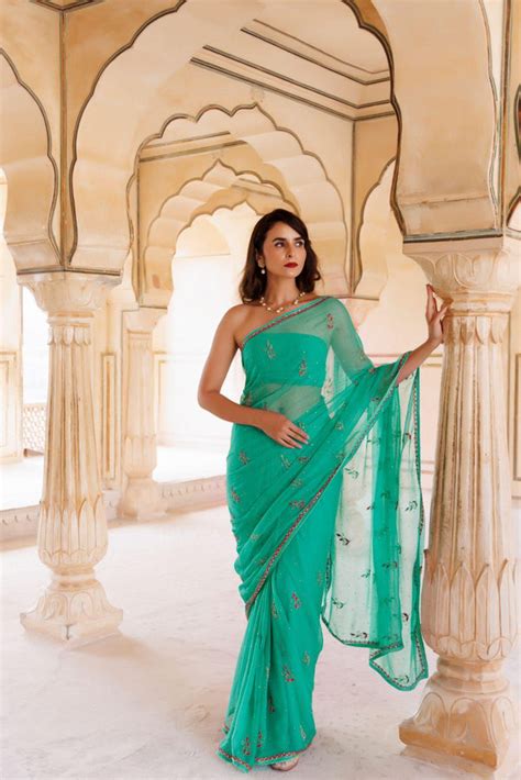Mehendi Saree Collection. Buy Traditional Elegance – Geroo Jaipur