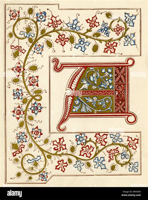 Medieval illuminated letter hi-res stock photography and images - Alamy