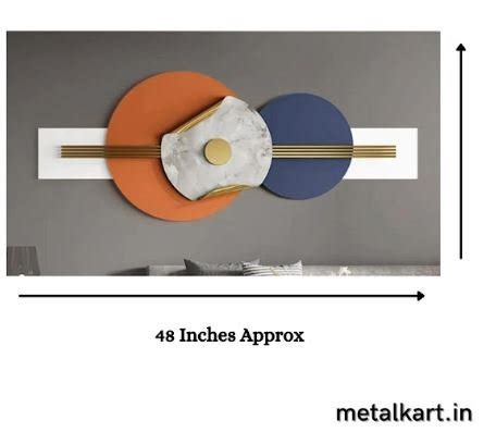 Guitar Strings Circles Metallic Wall Hanging (48 x 24 Inches) - Punam ...