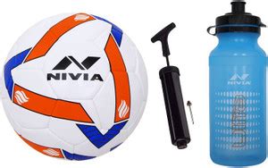 NIVIA FOOTBALL Combo (Shining Star Football+Ball Pump+SIPPER ULTRA ...