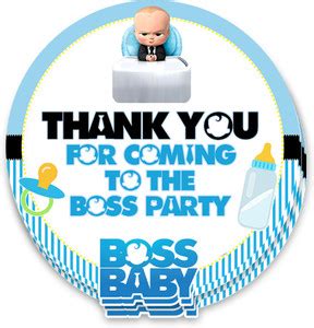 Suruchi Strokes Boss Baby Return Gift Tag Theme Birthday Decoration ...