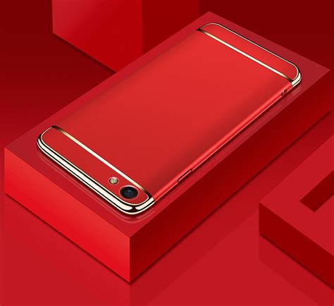 Vaku ® Oppo A83 Ling Series Ultra-thin Metal Electroplating Splicing PC ...