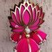 Buy Pack of 10 Beautiful Trending Lotus Hangings for Home Decor, Puja ...