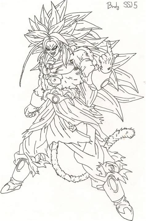 Broly Ss5 - Free Coloring Pages