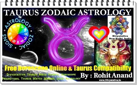 Taurus Zodiac Free Horoscope Online Vrishabha Rashi Personality Traits ...