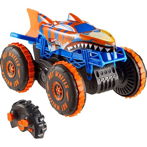 Mattel Hot Wheels Monster Trucks Tiger Shark Climber RC Vehicle ...