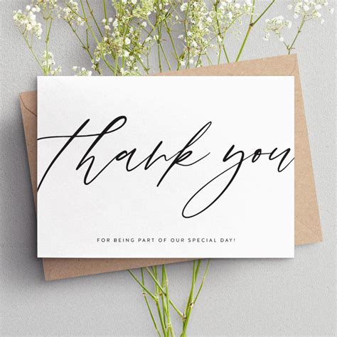 Custom Printable Thank You Cards - Printable Paper Crafts