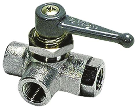 0452 06 13 Legris | Legris Nickel Plated Brass 3 Way, Ball Valve ...