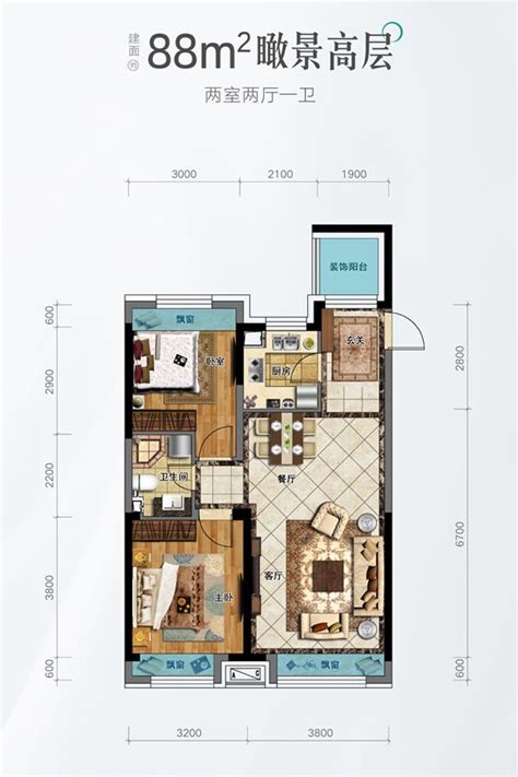 秦都花苑-152平米公寓田园风格-谷居家居装修设计效果图