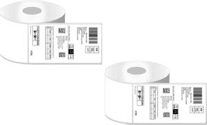 HEAVIX Direct Thermal Shipping Sticker Label Tape Roll Size: 3inch x ...