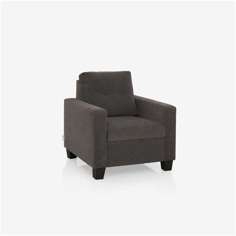 Buy Ease Grey Fabric 1 Seater Sofa Online and Get Upto 25% Off* On ...