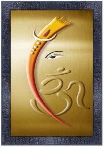 pnf Ganesh Wall Painting Synthetic frame-18219 Religious Frame Price in ...