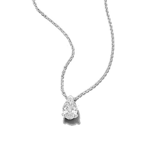 Pear 1 ctw Lab-Grown Diamond Pendant | Shane Co.