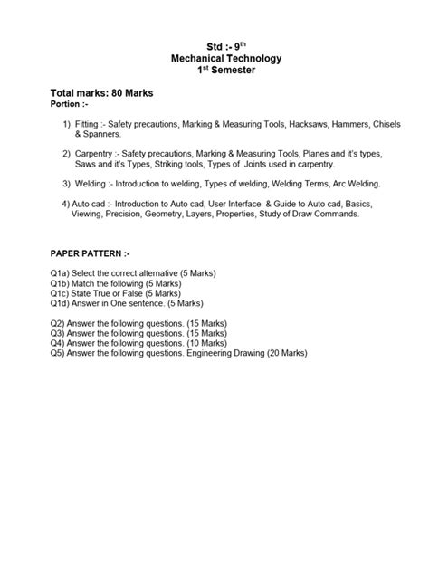 Image result for Question Paper Pattern