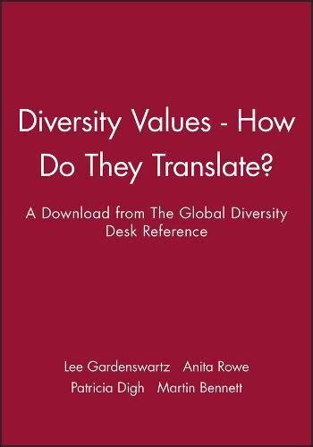 Buy Diversity Values - How Do They Translate?: A Download from the ...