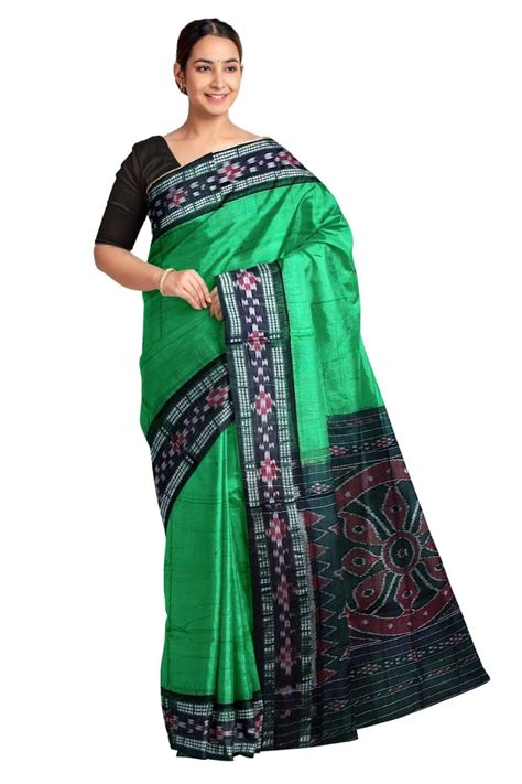 COTTONSILK & KHANDUAPATA Odisha Sambalpuri Handloom Ikat Women's Cotton ...