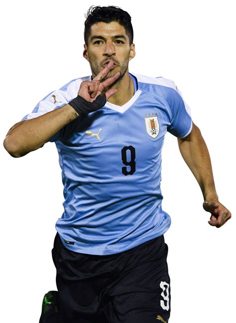 Luis Suarez Uruguay football render - FootyRenders