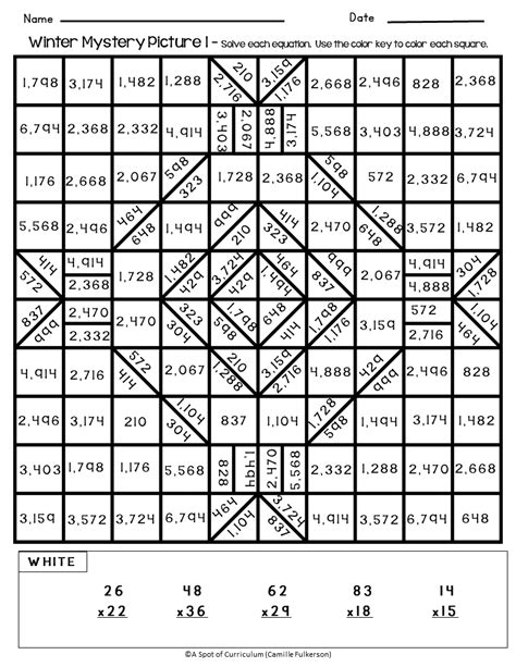 Image result for Math Coloring Pages Multiplication