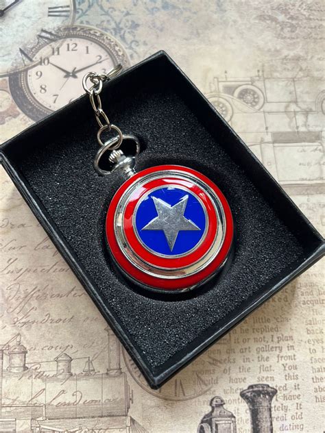 Captain America - Marvel Pocket Watch – watchtopia.in