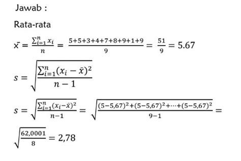 Image result for Simpangan Baku Examples