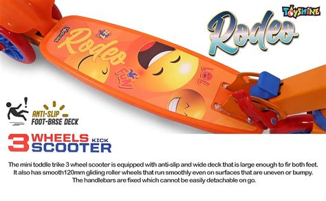 Toyshine Rodeo Runner Scooter for Kids with Anti Slip ABS Base and ...