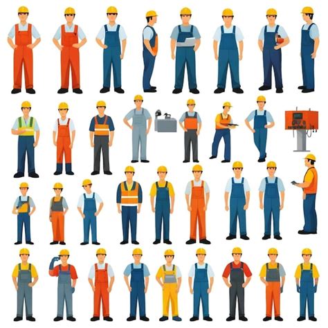 Manufacturing Workers Vector 的图像结果