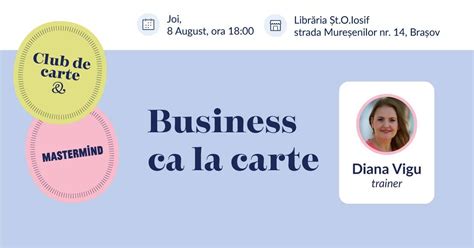 Club de carte & mastermind - Business ca la carte, Muresenilor 14 ...
