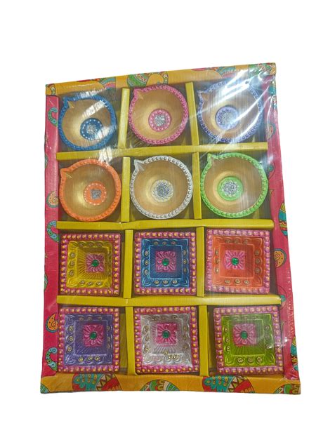 AM0210 Handmade Decorative Diyas For Diwali Decoration ( 12 Pcs) – Amd ...