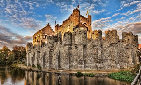 The Gravensteen is a castle in Ghent (Belguim) originating from the ...