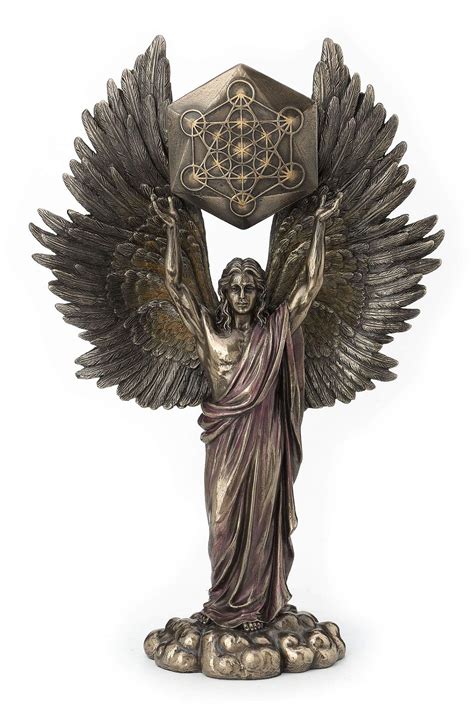 Veronese Design Archangel Metatron Holding Up Sacred Geometry Cube ...